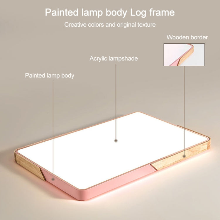 Wood Macaron LED Square Ceiling Lamp, White Light, Size:40cm(White) - Celling Lights & Chandeliers by PMc TechLife | Online Shopping South Africa | PMc TechLife | Buy Now Pay Later Mobicred