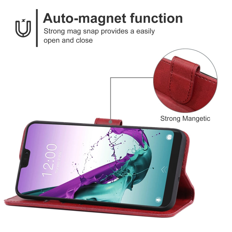 Leather Phone Case For Doogee N10(Red) - More Brand by PMC Jewellery | Online Shopping South Africa | PMC Jewellery | Buy Now Pay Later Mobicred