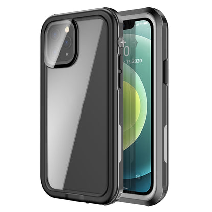 For iPhone 12 mini Waterproof Full Coverage PC + TPU Phone Case (Black) - iPhone 12 mini Cases by PMC Jewellery | Online Shopping South Africa | PMC Jewellery