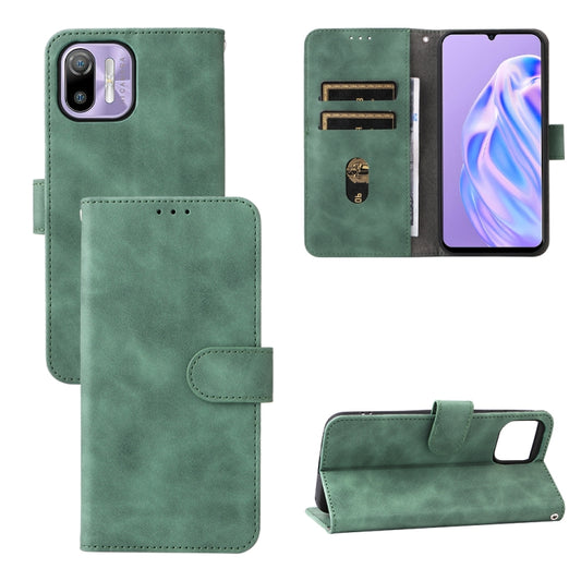 For Ulefone Note 6 Skin Feel Magnetic Flip Leather Phone Case(Green) - Ulefone Cases by PMC Jewellery | Online Shopping South Africa | PMC Jewellery | Buy Now Pay Later Mobicred