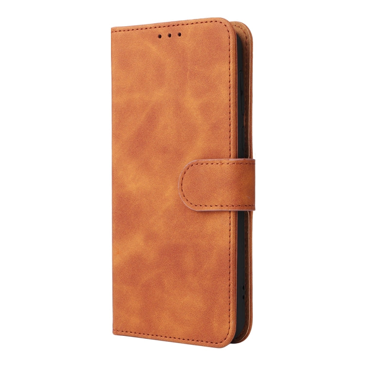 For Ulefone Note 6 Skin Feel Magnetic Flip Leather Phone Case(Brown) - Ulefone Cases by PMC Jewellery | Online Shopping South Africa | PMC Jewellery | Buy Now Pay Later Mobicred