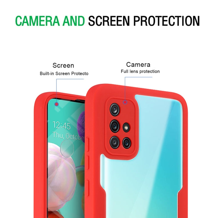 For Samsung Galaxy A51 4G Acrylic + TPU 360 Degrees Full Coverage Shockproof Phone Case(Green) - Galaxy Phone Cases by PMC TechLife | Online Shopping South Africa | PMC TechLife