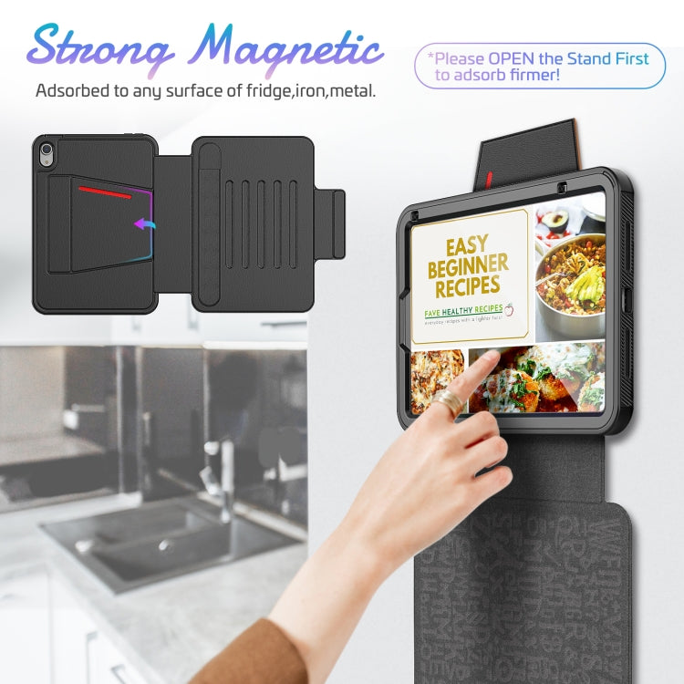 For iPad mini 6 Smart B Magnetic Leather Tablet Case(Black) - iPad mini 6 Cases by PMC TechLife | Online Shopping South Africa | PMC TechLife