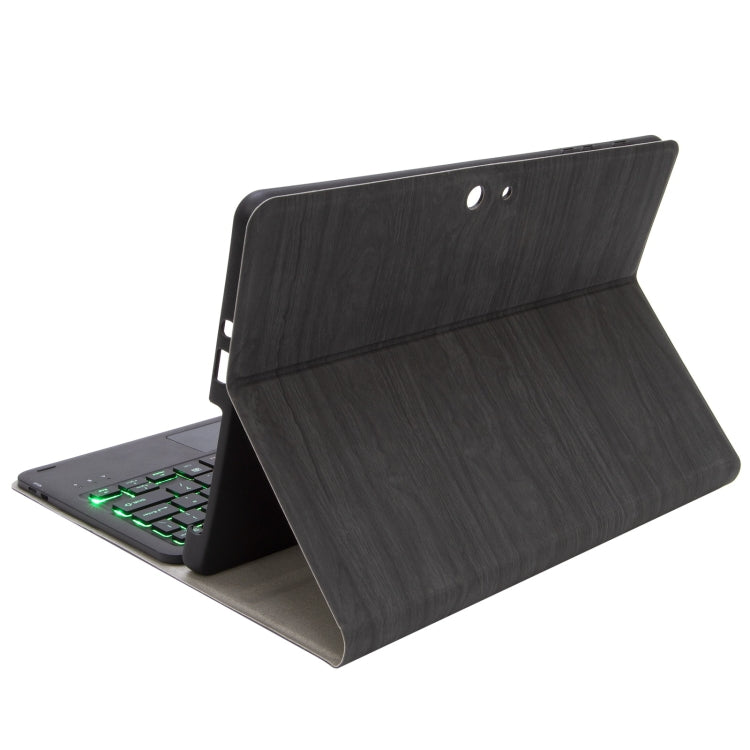 SFGO-AS Tree Texture Backlight Bluetooth Keyboard Leather Case with Touchpad For Microsoft Surface Go 4 / 3 / 2 / 1(Black + Black) - Others Keyboard by PMC TechLife | Online Shopping South Africa | PMC TechLife