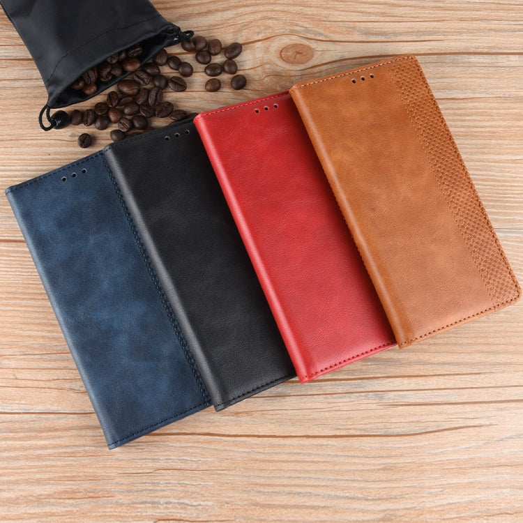 For Doogee S96 Pro Magnetic Buckle Retro Texture Leather Phone Case(Black) - Doogee Cases by PMC TechLife | Online Shopping South Africa | PMC TechLife | Buy Now Pay Later Mobicred
