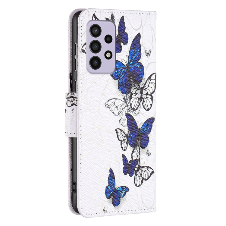 For Samsung Galaxy A33 5G Colored Drawing Leather Phone Case(Butterflies) - Galaxy Phone Cases by PMC Jewellery | Online Shopping South Africa | PMC Jewellery