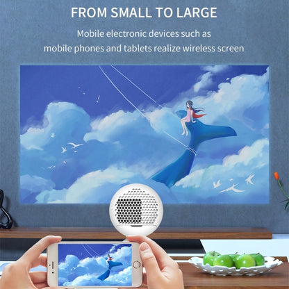 YG220 Same Screen Version Children Projector Mini LED Portable Home Speaker Projector, Plug Type:EU Plug(White) - Mini Projector by PMC Jewellery | Online Shopping South Africa | PMC Jewellery | Buy Now Pay Later Mobicred