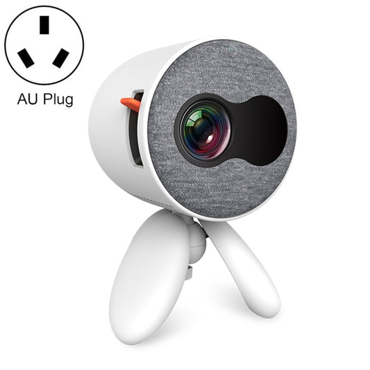 YG220 Same Screen Version Children Projector Mini LED Portable Home Speaker Projector, Plug Type:AU Plug(White) - Mini Projector by PMC Jewellery | Online Shopping South Africa | PMC Jewellery | Buy Now Pay Later Mobicred