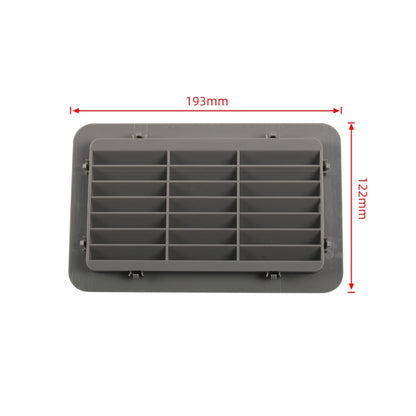 A6787 193x122mm Snap-on RV / Bus Oblique Louver Outlet Panel(Grey) - Air Conditioning System by PMC Jewellery | Online Shopping South Africa | PMC Jewellery | Buy Now Pay Later Mobicred