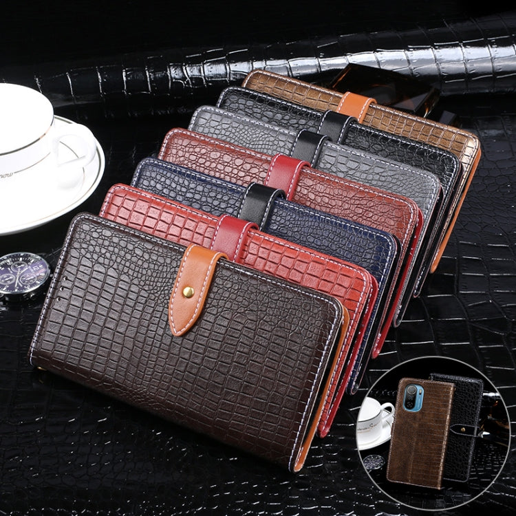 For Ulefone Note 13P idewei Crocodile Texture Horizontal Flip Phone Leather Phone Case(Dark Blue) - free shipping - PMC Jewellery - Order now!
