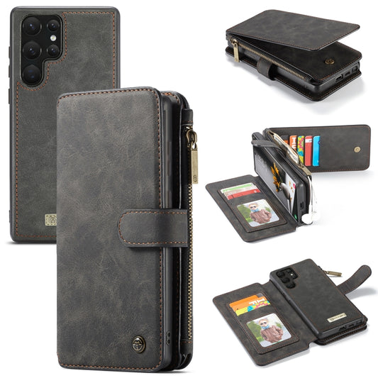 For Samsung Galaxy S22 Ultra 5G CaseMe-007 Detachable Multifunctional Leather Phone Case(Black) - Galaxy S22 Ultra 5G Cases by CaseMe | Online Shopping South Africa | PMC Jewellery | Buy Now Pay Later Mobicred