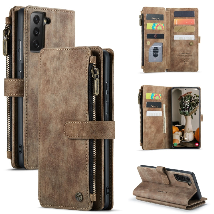 For Samsung Galaxy S22+ 5G CaseMe C30 Multifunctional Phone Leather Case with Holder & Card Slot & Wallet(Brown) - Galaxy S22+ 5G Cases by CaseMe | Online Shopping South Africa | PMC Jewellery | Buy Now Pay Later Mobicred