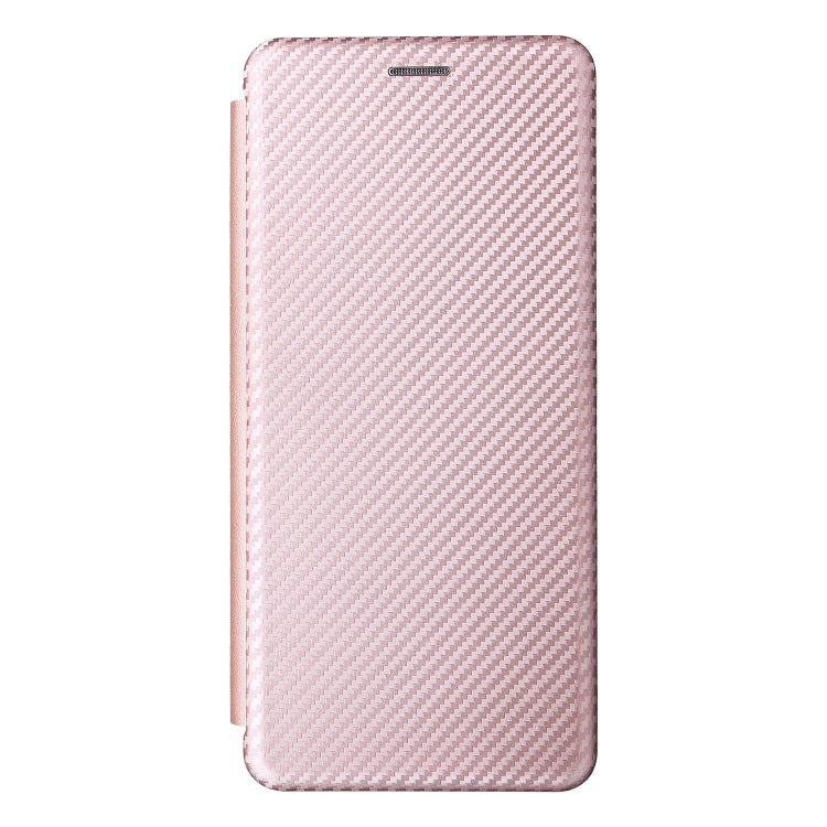 For Ulefone Note 12P Carbon Fiber Texture Horizontal Flip PU Phone Case(Pink) - Ulefone Cases by PMC Jewellery | Online Shopping South Africa | PMC Jewellery | Buy Now Pay Later Mobicred