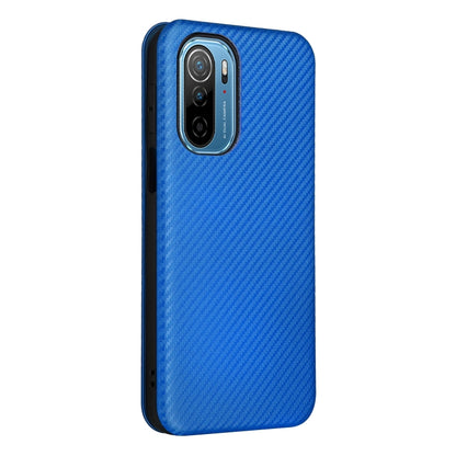 For Ulefone Note 13P Carbon Fiber Texture Horizontal Flip PU Phone Case(Blue) - Ulefone Cases by PMC Jewellery | Online Shopping South Africa | PMC Jewellery | Buy Now Pay Later Mobicred