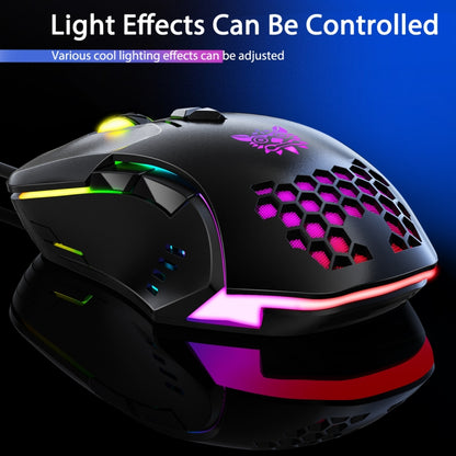 ONIKUMA CW902 RGB Lighting Wired Mouse(Black) - Wired Mice by ONIKUMA | Online Shopping South Africa | PMC Jewellery | Buy Now Pay Later Mobicred