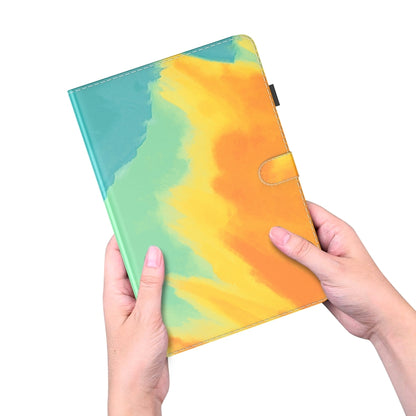 For Samsung Galaxy Tab S9+ Watercolor Pattern Flip Leather Tablet Case(Autumn Leaves) - Galaxy Tab S9+ Cases by PMC Jewellery | Online Shopping South Africa | PMC Jewellery | Buy Now Pay Later Mobicred