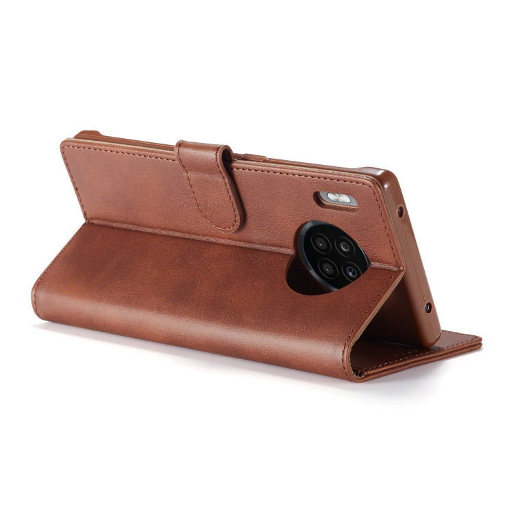 For Honor 50 Lite LC.IMEEKE Calf Texture Flip Leather Phone Case(Brown) - free shipping - PMC TechLife - Order now!
