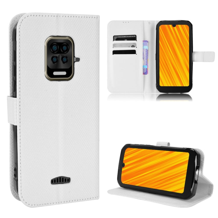 For Doogee S59 / S59 Pro Diamond Texture Leather Phone Case(White) - Doogee Cases by PMC Jewellery | Online Shopping South Africa | PMC Jewellery | Buy Now Pay Later Mobicred