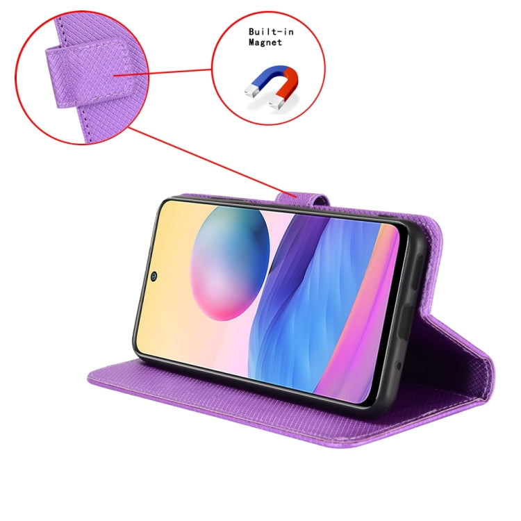 For Doogee S59 / S59 Pro Diamond Texture Leather Phone Case(Purple) - Doogee Cases by PMC Jewellery | Online Shopping South Africa | PMC Jewellery | Buy Now Pay Later Mobicred