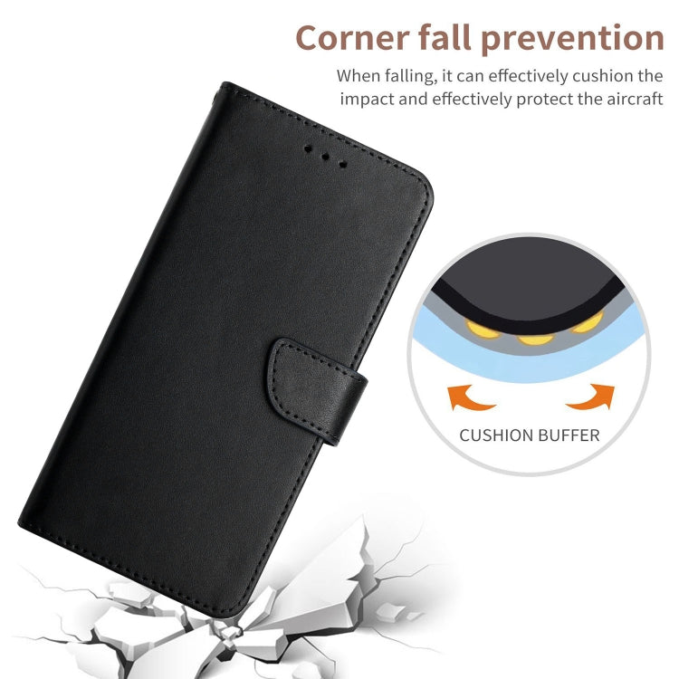 For Nokia 5.4 Genuine Leather Fingerprint-proof Horizontal Flip Phone Case(Black) - Nokia Cases by PMC TechLife | Online Shopping South Africa | PMC TechLife | Buy Now Pay Later Mobicred