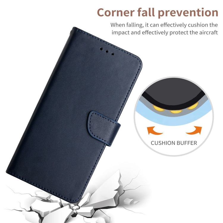 For Kyocera Android One S9 Genuine Leather Fingerprint-proof Flip Phone Case(Blue) - More Brand by PMC TechLife | Online Shopping South Africa | PMC TechLife | Buy Now Pay Later Mobicred