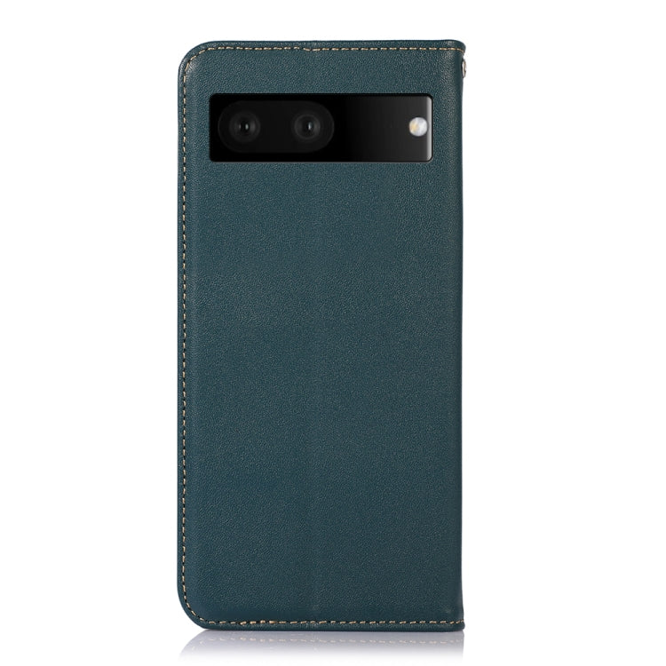 For Google Pixel 7 5G KHAZNEH Nappa Top Layer Cowhide Leather Phone Case(Green) - Google Cases by PMC TechLife | Online Shopping South Africa | PMC TechLife | Buy Now Pay Later Mobicred
