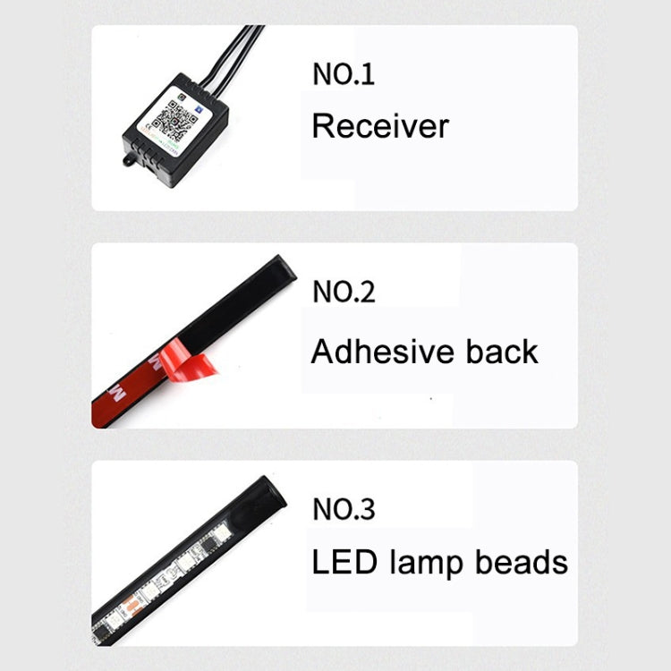 Car Modification Symphony Voice Control LED Chassis Lights, Specification:2 x 120cm + 2 x 150cm - Atmosphere lights by PMC TechLife | Online Shopping South Africa | PMC TechLife | Buy Now Pay Later Mobicred