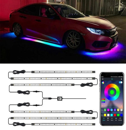 Car Modification Symphony Voice Control LED Chassis Lights, Specification:4 x 60cm + 2 x 180cm - Atmosphere lights by PMC Jewellery | Online Shopping South Africa | PMC Jewellery | Buy Now Pay Later Mobicred