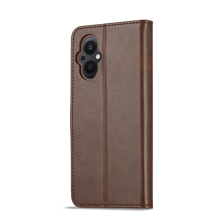 For OPPO A96 5G / Reno7 Z 5G LC.IMEEKE Calf Texture Leather Phone Case(Coffee) - OPPO Cases by LC.IMEEKE | Online Shopping South Africa | PMC Jewellery | Buy Now Pay Later Mobicred