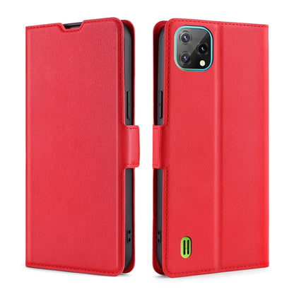For Blackview A55 Ultra-thin Voltage Side Buckle PU + TPU Leather Phone Case(Red) - More Brand by PMC Jewellery | Online Shopping South Africa | PMC Jewellery | Buy Now Pay Later Mobicred