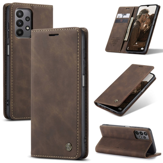 For Samsung Galaxy A23 CaseMe 013 Multifunctional Horizontal Flip Leather Phone Case(Coffee) - Galaxy Phone Cases by CaseMe | Online Shopping South Africa | PMC Jewellery | Buy Now Pay Later Mobicred