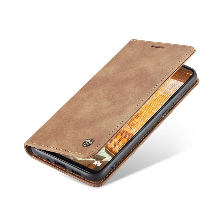 For Samsung Galaxy A73 5G CaseMe 013 Multifunctional Horizontal Flip Leather Phone Case(Brown) - Galaxy Phone Cases by CaseMe | Online Shopping South Africa | PMC Jewellery | Buy Now Pay Later Mobicred