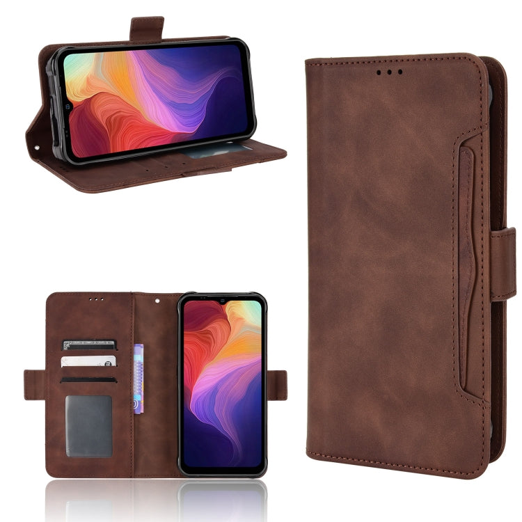 For Ulefone Power Armor 14 / 14 Pro Skin Feel Calf Texture Card Slots Leather Phone Case(Brown) - Ulefone Cases by PMC Jewellery | Online Shopping South Africa | PMC Jewellery | Buy Now Pay Later Mobicred