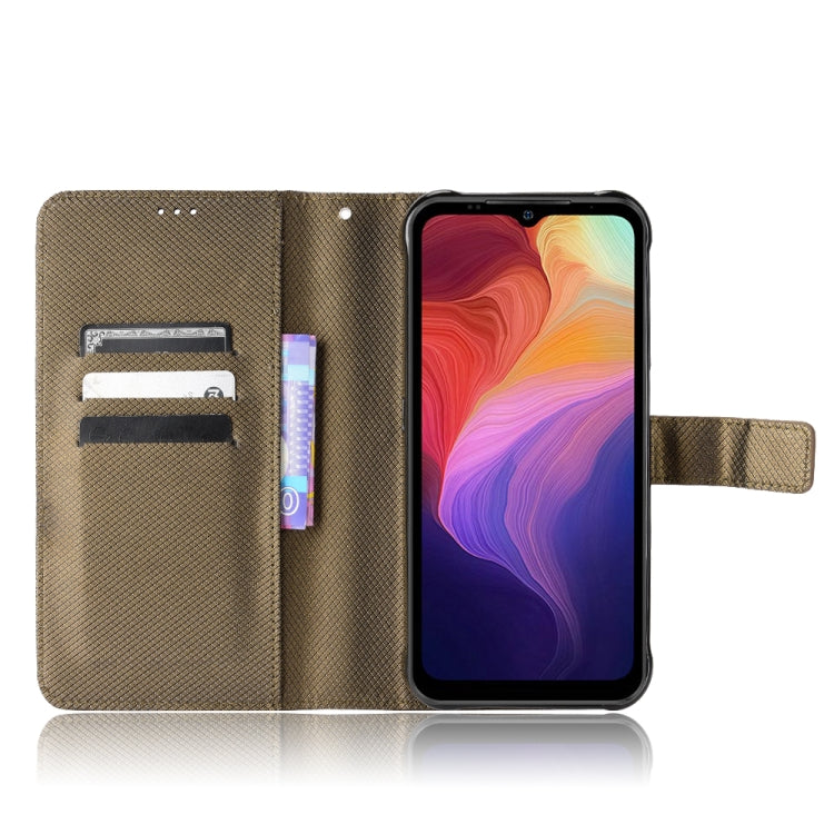 For Ulefone Power Armor 14 / 14 Pro Diamond Texture Leather Phone Case(Brown) - Ulefone Cases by PMC Jewellery | Online Shopping South Africa | PMC Jewellery | Buy Now Pay Later Mobicred