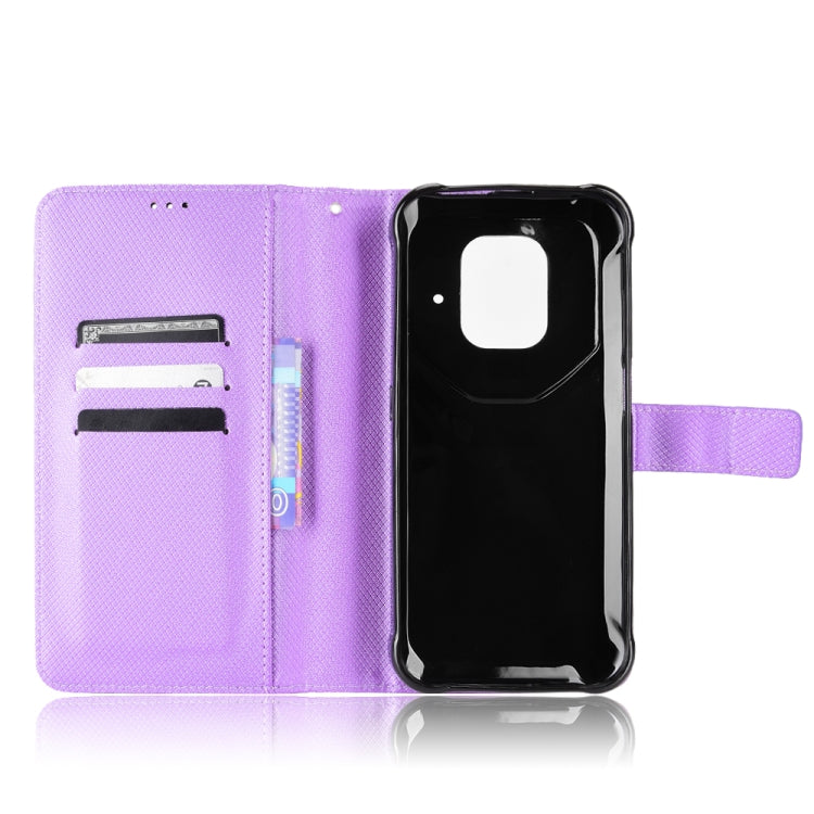 For Ulefone Power Armor 14 / 14 Pro Diamond Texture Leather Phone Case(Purple) - Ulefone Cases by PMC Jewellery | Online Shopping South Africa | PMC Jewellery | Buy Now Pay Later Mobicred