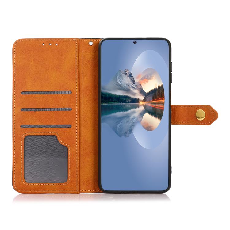 For iPhone 17 Pro Max KHAZNEH Dual-color Cowhide Texture Flip Leather Phone Case(Black) - free shipping - PMc TechLife - Order now!