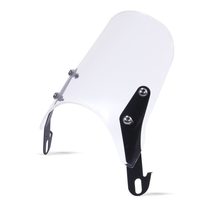 XRL-456120 Motorcycle 5-7 inch Headlight Retro Windshield(Transparent) - free shipping - PMC TechLife - Order now!