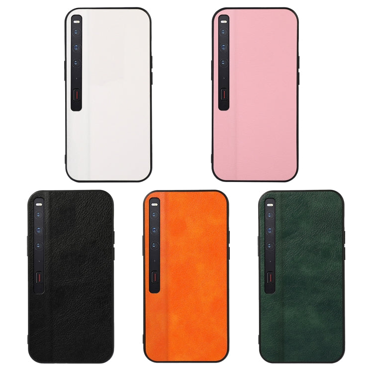 For Huawei Mate Xs 2 Two-color Litchi Texture PU Phone Case(Black) - Huawei Cases by PMC TechLife | Online Shopping South Africa | PMC TechLife