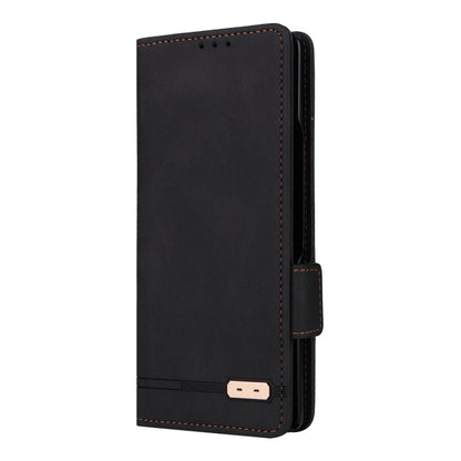 For Samsung Galaxy Z Fold2 5G Magnetic Clasp Flip Leather Phone Case(Black) - Galaxy Phone Cases by PMC Jewellery | Online Shopping South Africa | PMC Jewellery