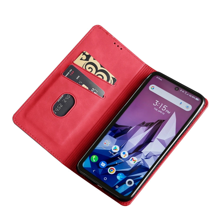 For Blackview A55 Skin Feel Magnetic Horizontal Flip Leather Phone Case(Red) - More Brand by PMC Jewellery | Online Shopping South Africa | PMC Jewellery | Buy Now Pay Later Mobicred