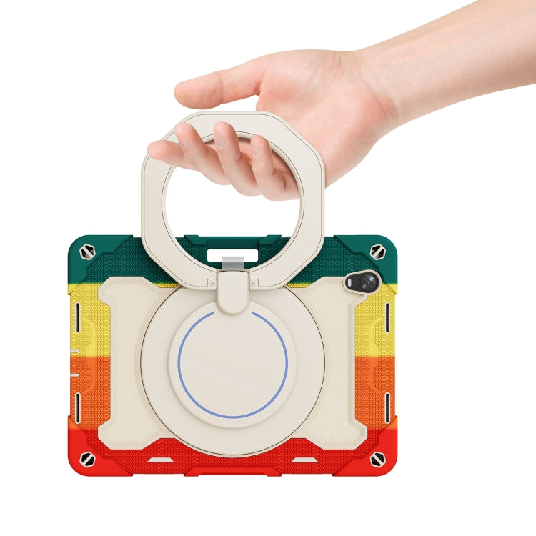 For OPPO Pad Armor Contrast Color Silicone + PC Tablet Case(Colorful Red) - free shipping - PMC TechLife - Order now!