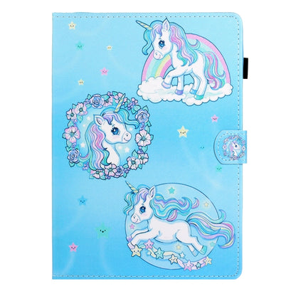 For Lenovo Tab M10 Plus 10.6 3rd Gen 2022 Coloured Drawing Smart Leather Tablet Case(Unicorn) - Lenovo by PMC Jewellery | Online Shopping South Africa | PMC Jewellery