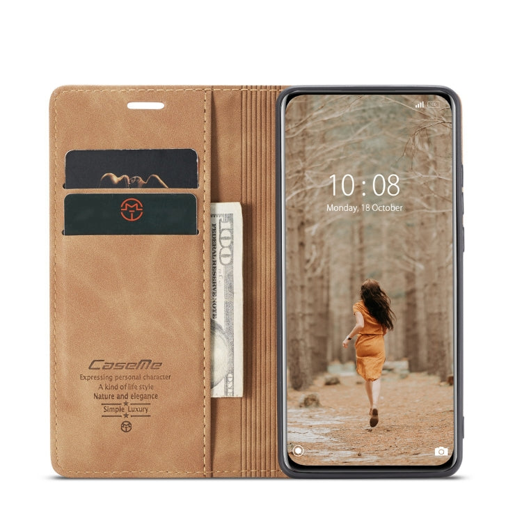 For Xiaomi 12 Pro CaseMe 013 Multifunctional Horizontal Flip Leather Phone Case(Brown) - Xiaomi Cases by CaseMe | Online Shopping South Africa | PMC Jewellery | Buy Now Pay Later Mobicred