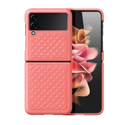 For Samsung Galaxy Z Flip3 5G DUX DUCIS Venice Series Shockproof Genuine Leather Phone Case(Pink) - Galaxy Phone Cases by DUX DUCIS | Online Shopping South Africa | PMC Jewellery | Buy Now Pay Later Mobicred