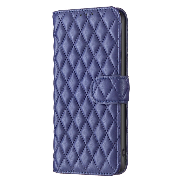 For OPPO Find X5 Lite / Reno7 5G Diamond Lattice Wallet Leather Flip Phone Case(Blue) - OPPO Cases by PMC Jewellery | Online Shopping South Africa | PMC Jewellery | Buy Now Pay Later Mobicred