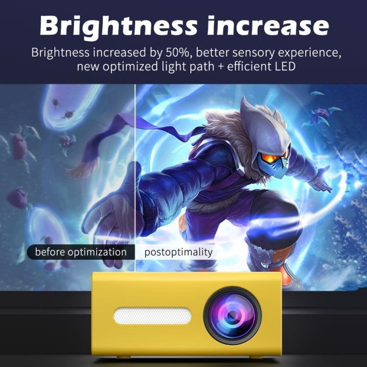 T300 25ANSI LED Portable Home Multimedia Game Projector, Plug Type:AU Plug(Black) - LED Projector by PMC TechLife | Online Shopping South Africa | PMC TechLife | Buy Now Pay Later Mobicred