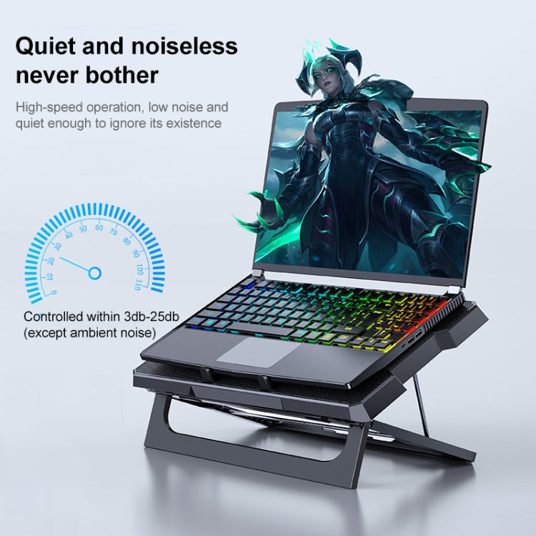 CR169 Lifting Folding Laptop Cooling Stand - Fan Cooling by PMC Jewellery | Online Shopping South Africa | PMC Jewellery | Buy Now Pay Later Mobicred