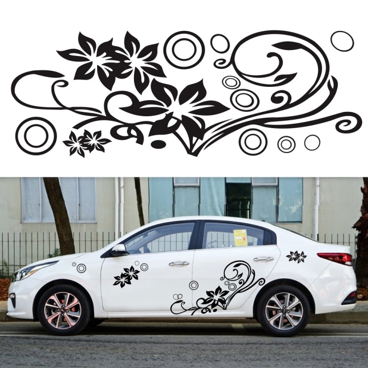 2 PCS/Set D-75 Flower Vine Pattern Car Modified Decorative Sticker(Red) - Decorative Sticker by PMC Jewellery | Online Shopping South Africa | PMC Jewellery | Buy Now Pay Later Mobicred