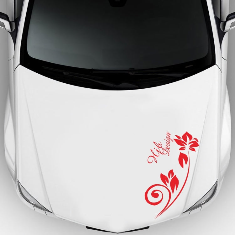 2 PCS/Set D-251 Butterfly Love Flowers Pattern Car Modified Decorative Sticker(Red) - Decorative Sticker by PMC TechLife | Online Shopping South Africa | PMC TechLife | Buy Now Pay Later Mobicred