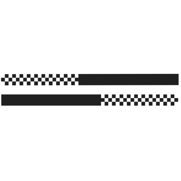 2 PCS/Set D-282 Waistline Pattern Car Modified Decorative Sticker(Black) - Decorative Sticker by PMC Jewellery | Online Shopping South Africa | PMC Jewellery | Buy Now Pay Later Mobicred